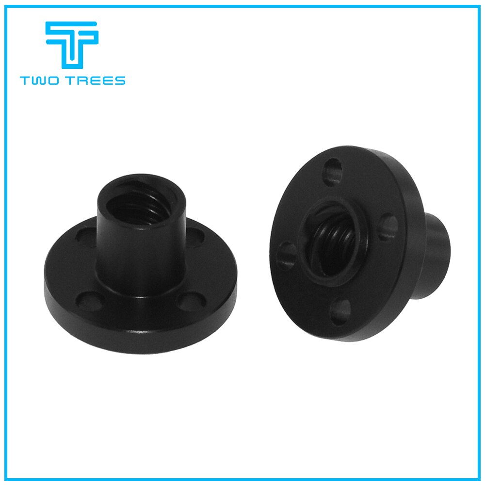 3D Printer Parts Black Nylon Z Axis Trapezoid Motor Screw Nuts T8 Nut Trapezoidal Screw Nut POM Nut Lead 8mm for T8 Lead Screw