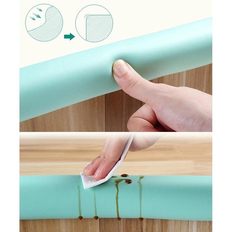 2M U-vorm Extra Dikke Baby Veiligheid Meubels Tafel Protector Edge Corner Bureau Cover Beschermende Tape Schuim Hoeken Bumper guard Een +