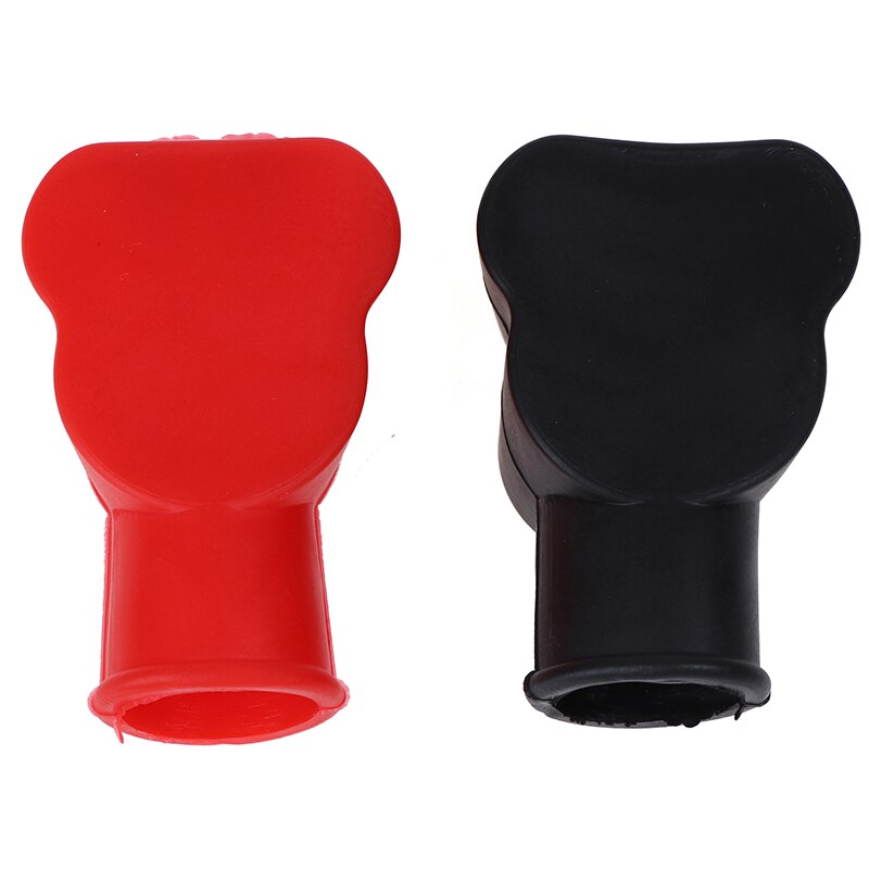 1 Pair Universal Car Battery Terminal Cap Negative Positive Terminal Covers Protector Replacement Batteries Car Accessories: MO007