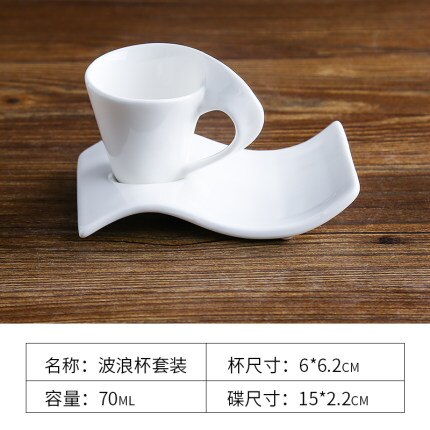 Casamento 70ml-220ml Europeu Copo Caneca de Leite de Cerâmica Xícara de Café E Pires de Chá Da Tarde xícara de café Conjunto: 70ML