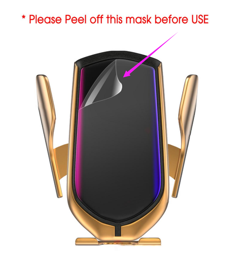 Kebidu 10W Wireless Car Charger - Automatic Clamp Phone Holder - Fast Charge Mount for Huawei, Samsung