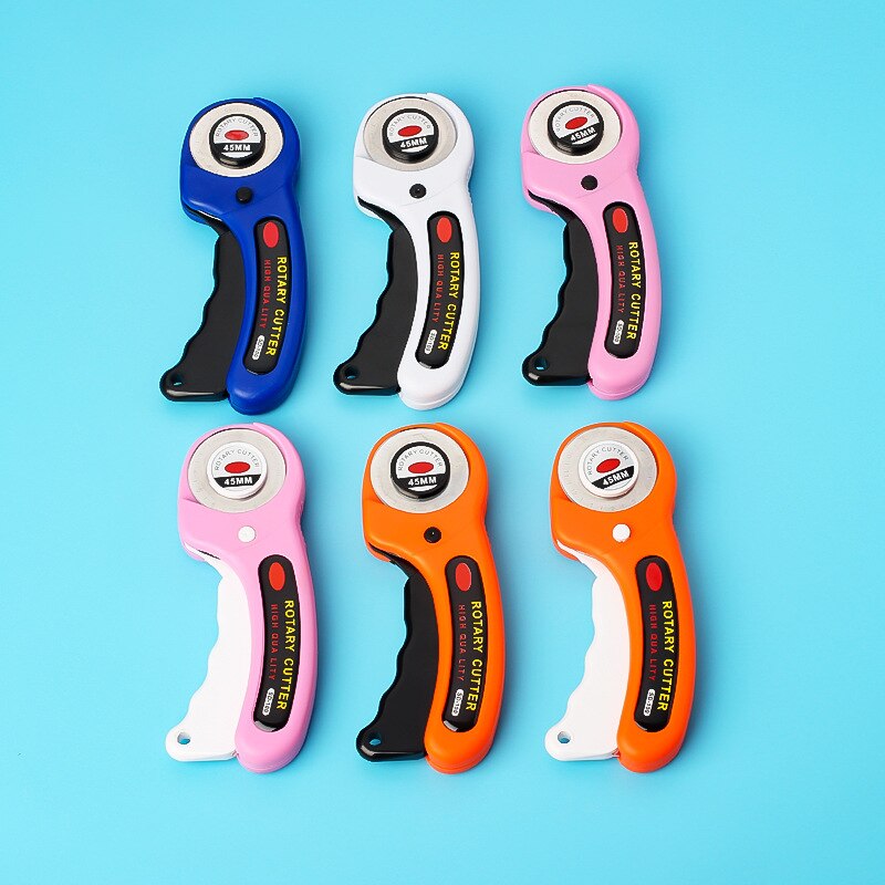 Cortador rotativo de 45mm para artesanía de cuero, herramienta de corte Circular, cortador de ropa de tela, accesorios de costura de retazos para acolchar