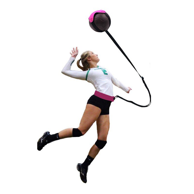 Pelota de voleibol práctica de entrenamiento de cinturón, gran ayuda de entrenamiento de voleibol para la práctica de entrenamiento de balanceo de brazo equipo de entrenamiento de rotaciones