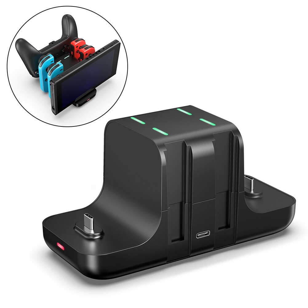 Base Charging Support for Nintendo Switch Joycon Pro Game Console Battery Charger Dock Hand Control Controller Stand: Default Title