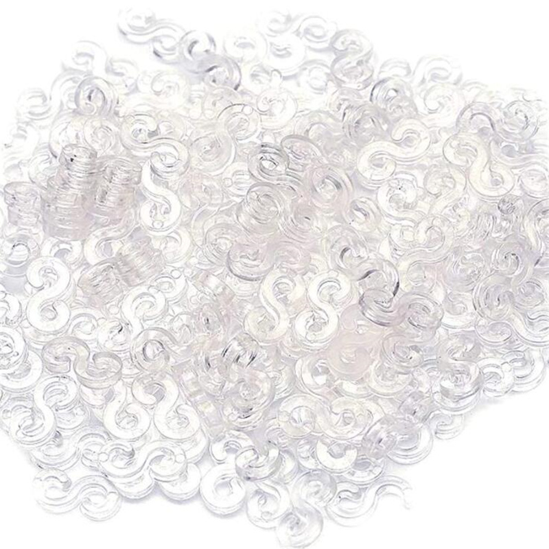 500 Stuks S Clips Rubberen Band Slot Haak Voor Charme Weefgetouw Gummies Elastische Armband Fills Kit Sieraden Maken Benodigdheden Accessoires: Rose Red