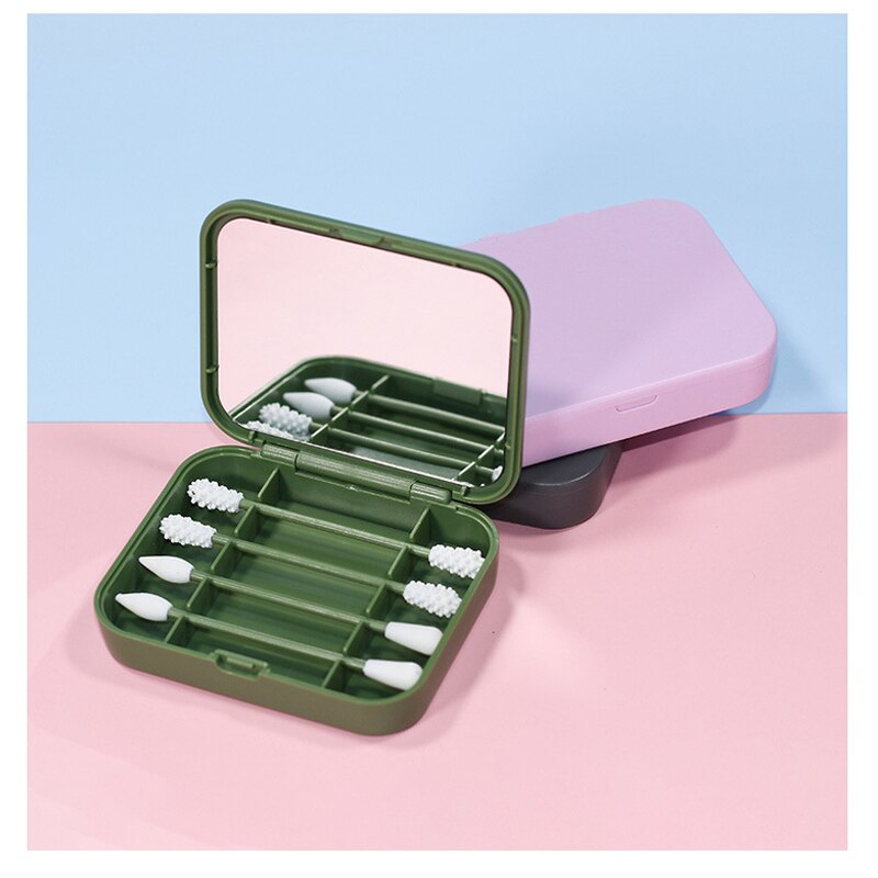 Wielokrotnego użytku wacik czyszczenie uszu kosmetyczne silikonowe pąki waciki dwugłowy silikonowy recykling codzienny makijaż narzędzia