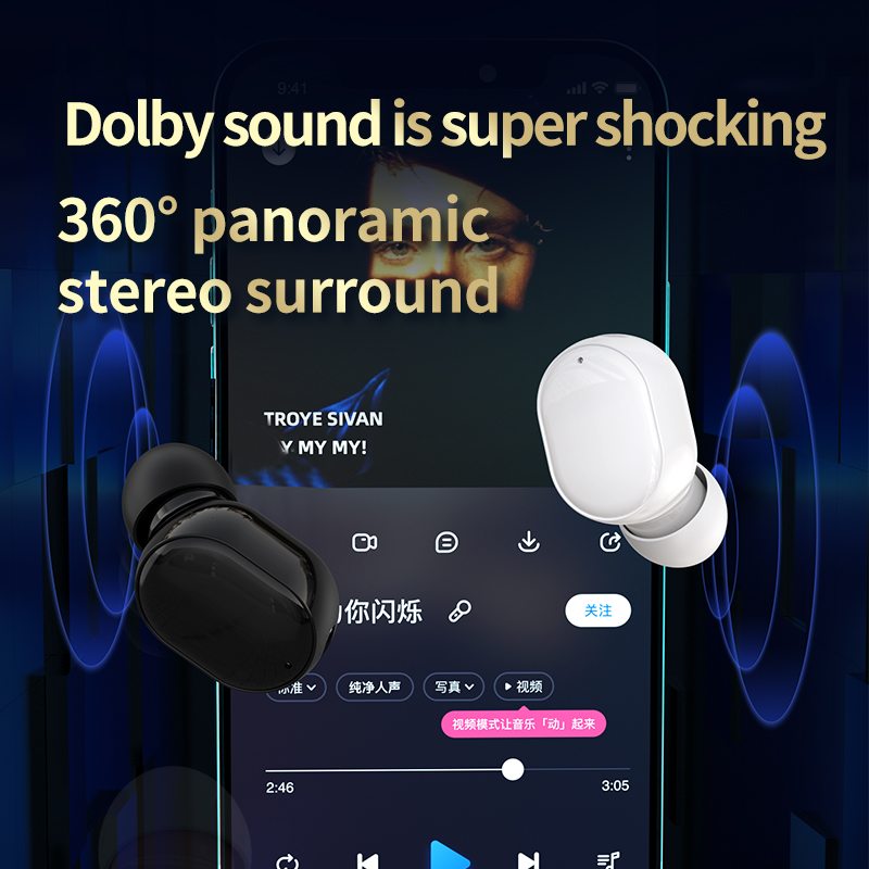 S8 sans fil dans l'oreille Mini Bluetooth écouteurs avec Microphone sport unique oreille réduction du bruit musique universel écouteurs