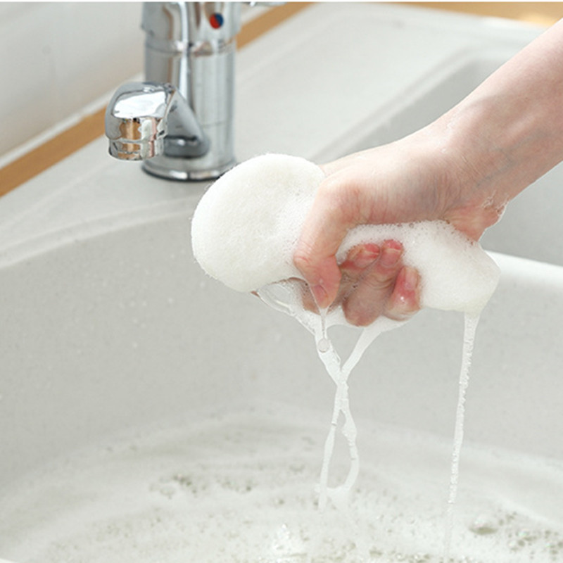 Spazzola in spugna per pulizia multifunzionale a manico lungo lavastoviglie cucina toilette bagno strumento di decontaminazione piastrella per pavimenti