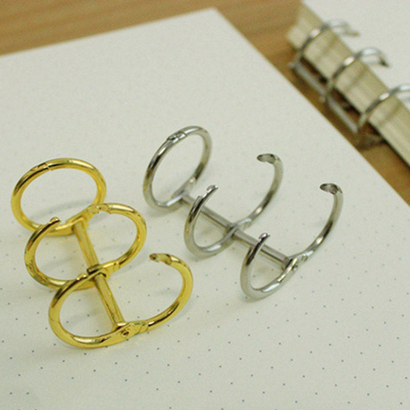 Clip de carpeta de Metal en espiral A5 A6, pinza para carpeta de archivos de acero inoxidable, Clip de carpeta de anillas, Clip de hierro