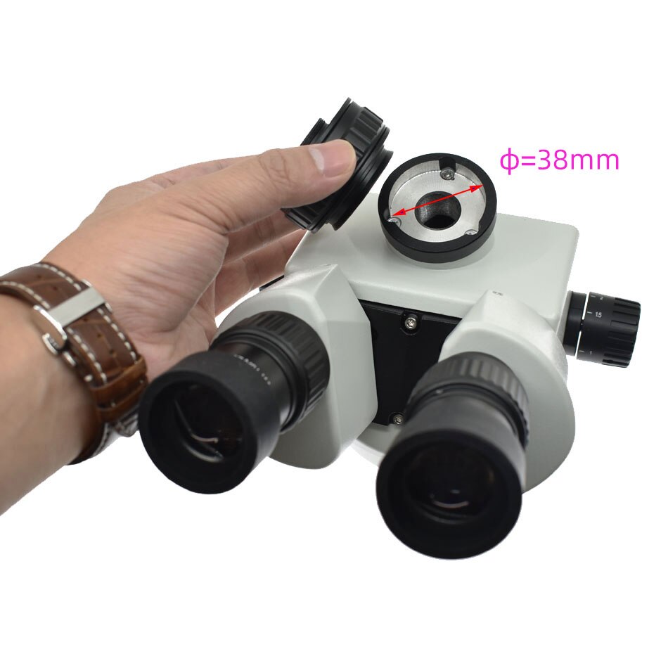 0.5X C-Mount Lens Adapter 1/2 1/3 Ctv Adapter Voor Szm Trinoculaire Stereo Microscoop Camera Accessoires Synchrone Focus