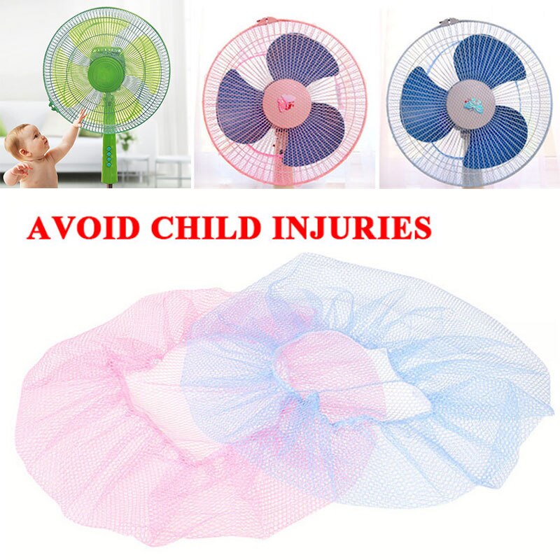 Fan Guard Stofkap Fan Security Cover Fan Netten Cover Roze/Blauw Nylon Huishoudelijke Wasbare Familie Veiligheid Baby Stof covers