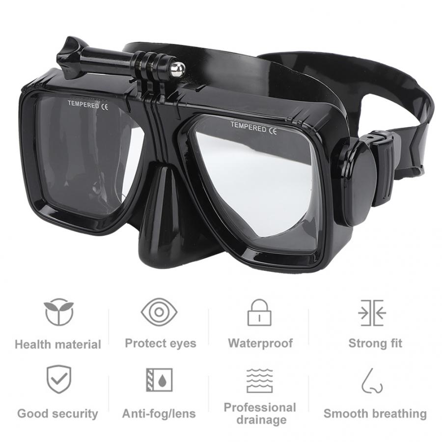 Diving Glasses Underwater Action Camera Waterproof Case Waterproof Swimming Goggle Scuba Diving Mask for DJI Osmo Action Camera