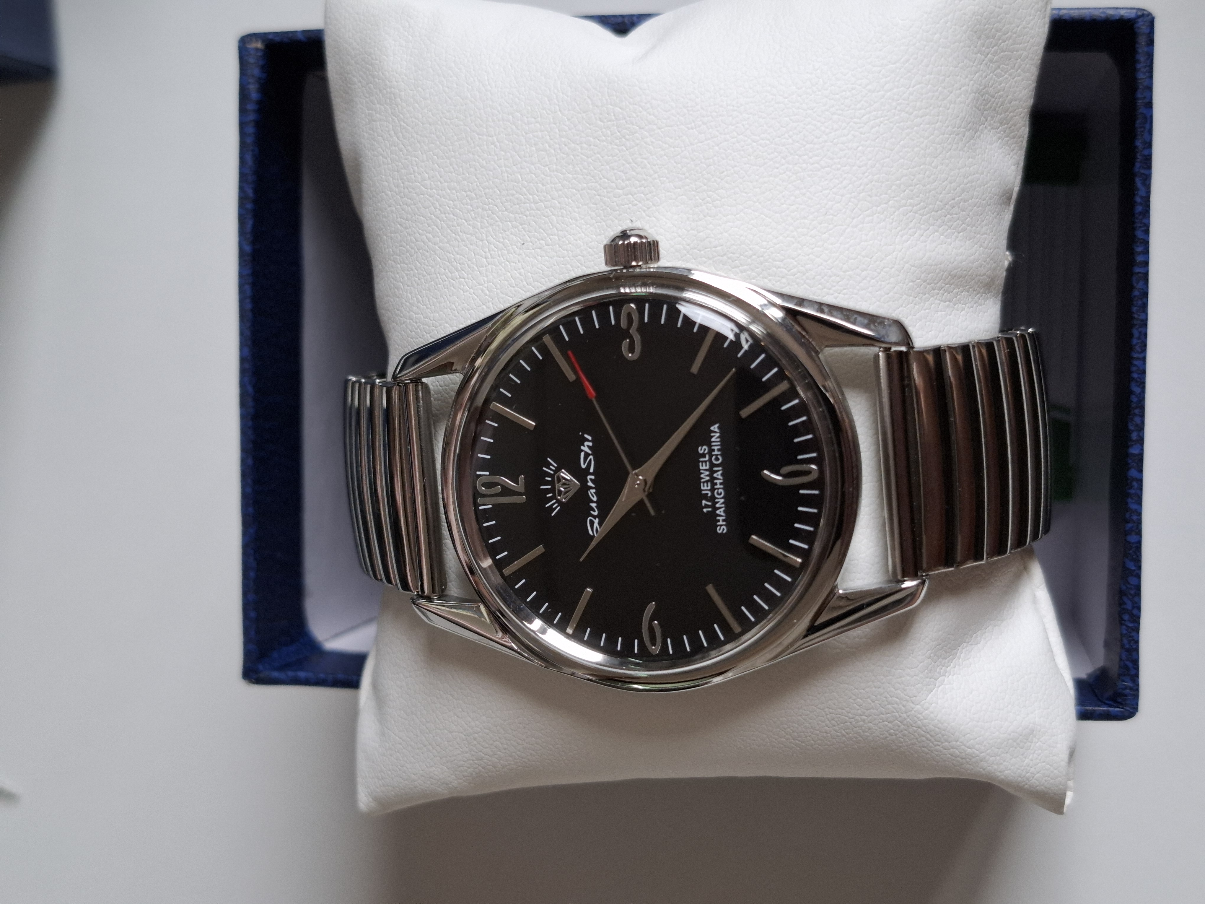 Genuine Shanghai Mechanical Watch Manual Winding 17 Diamond Retro Waterproof Mens Watch Religio Masculino Watche for Men: Gold