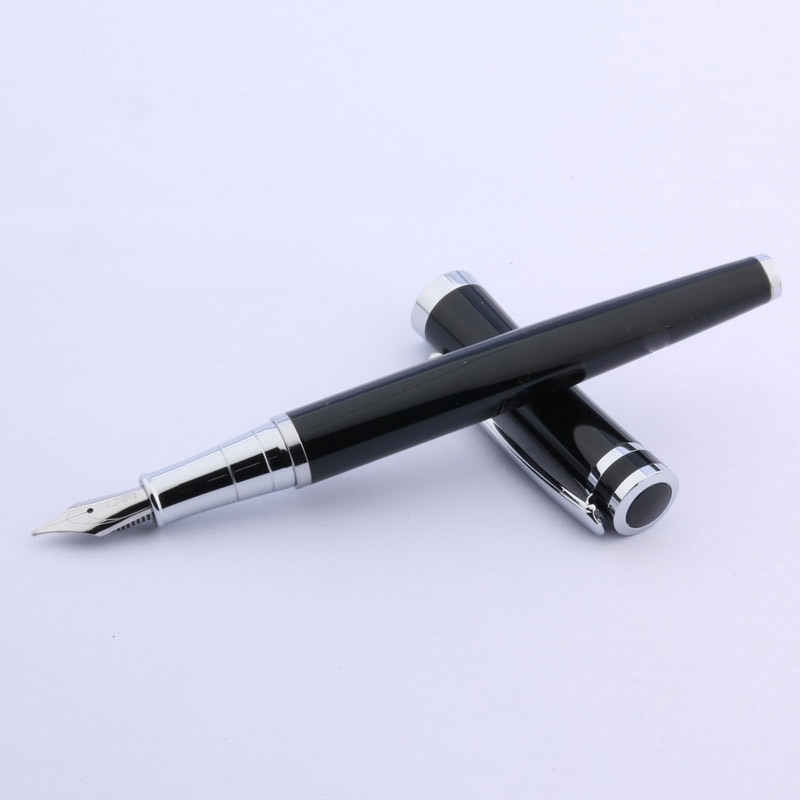BAOER 3035 classic office silver black fountain pen
