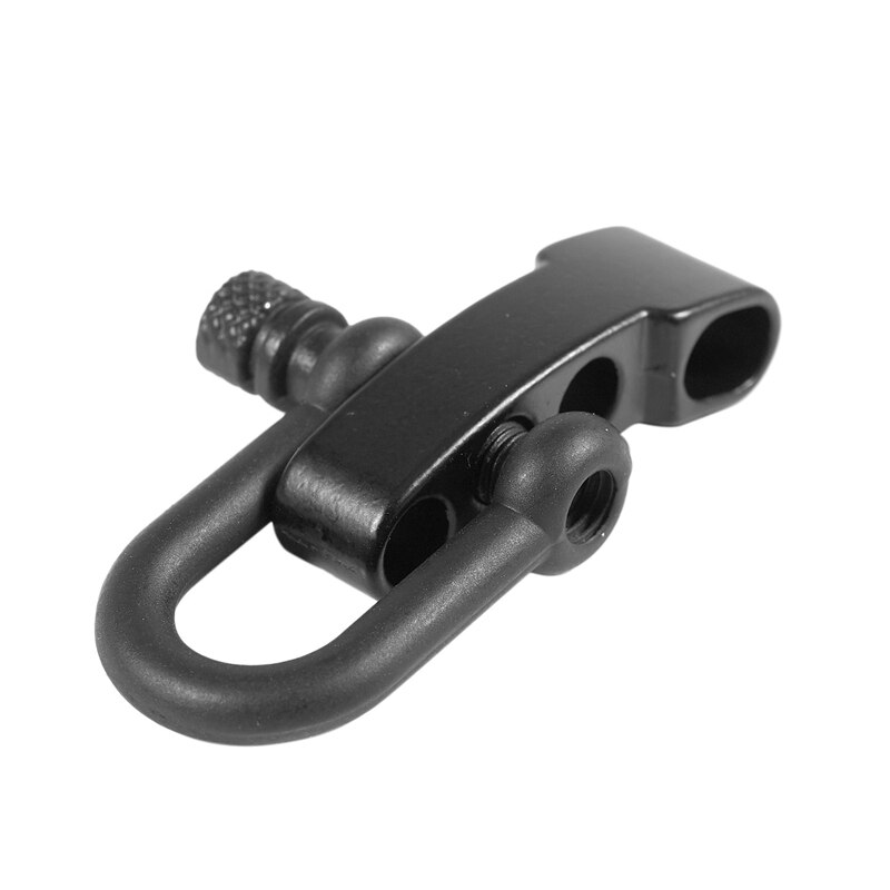 10x U Style Zinc alloy Adjustable Shackle Buckle For Paracord Bracelet Rope Black