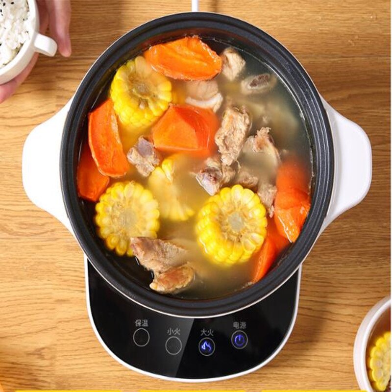 220V Electric Multifunctional Household Pot 2L Multi Cooker Non-stick Inner Frying Hotpot Machine EU/AU/UK/US Plug