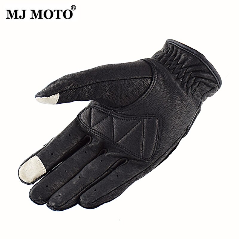 Gants de Moto en cuir Vintage pour hommes et femmes, gants pour Motocross, marron Knight, pour Motocross, été, M-XXL