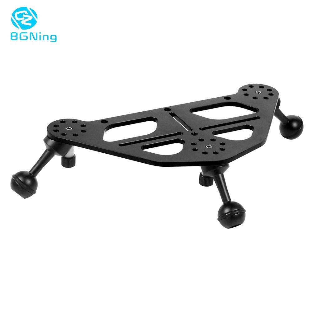 BGNing Triangular Gimbal Tray Rig Bracket Mount with 1/4inch Screw for Underwater Photography DSLR Camera Tripod Support