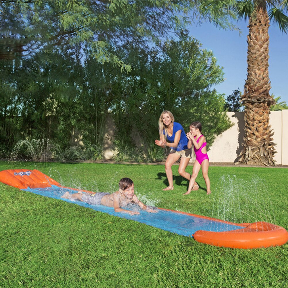 PVC Einzel Surf Wasser Rutsche Im Freien Rasen Sprinkler Matte Kinder Sommer Hinterhof Outdoor Wasser Spiel Spielzeug für Kinder Erwachsene