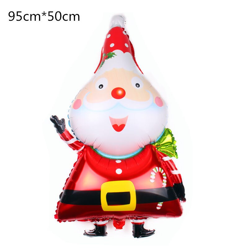 Jul lager folie ballonger pojke globos julgran ballong julfest dekorationer navidad box boll år: 1