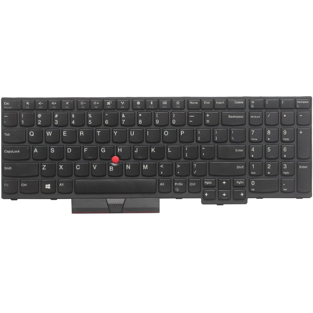 Laptop Us Keyboard Voor Lenovo Thinkpad E580 E585 E590 E595 T590 P53S L580 L590 P52 P72 P53 P73 Ons zwart Met Achtergrondverlichting