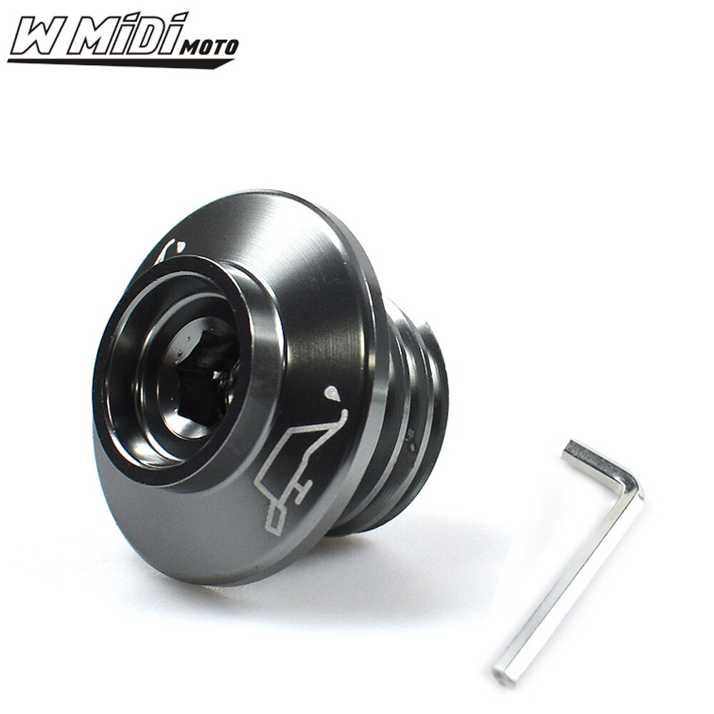 Motorolie Plug Cover Protector Voor Ducati Supersport 939/S X Diavel/S Voor Honda CB125F CB300F CB300R neo Sport Cafe Cb 125F: Titanium
