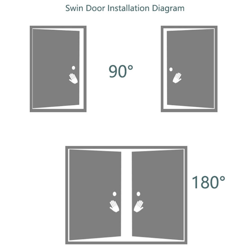 Zinc Alloy Rotate Bolt Lock 90/180 Degree Gate Latches Safety Door Slide Latch Luminous Privacy Latch Barn Door Lock Q81C
