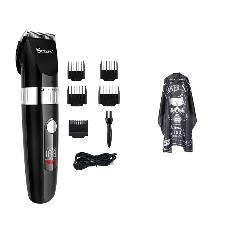 Elektrische Haar Clipper für Männer Hair Wasserdichte Trimmer Razor Haar Schneiden Maschine Barber Clippers LCD Diplay Haarschnitt: 04