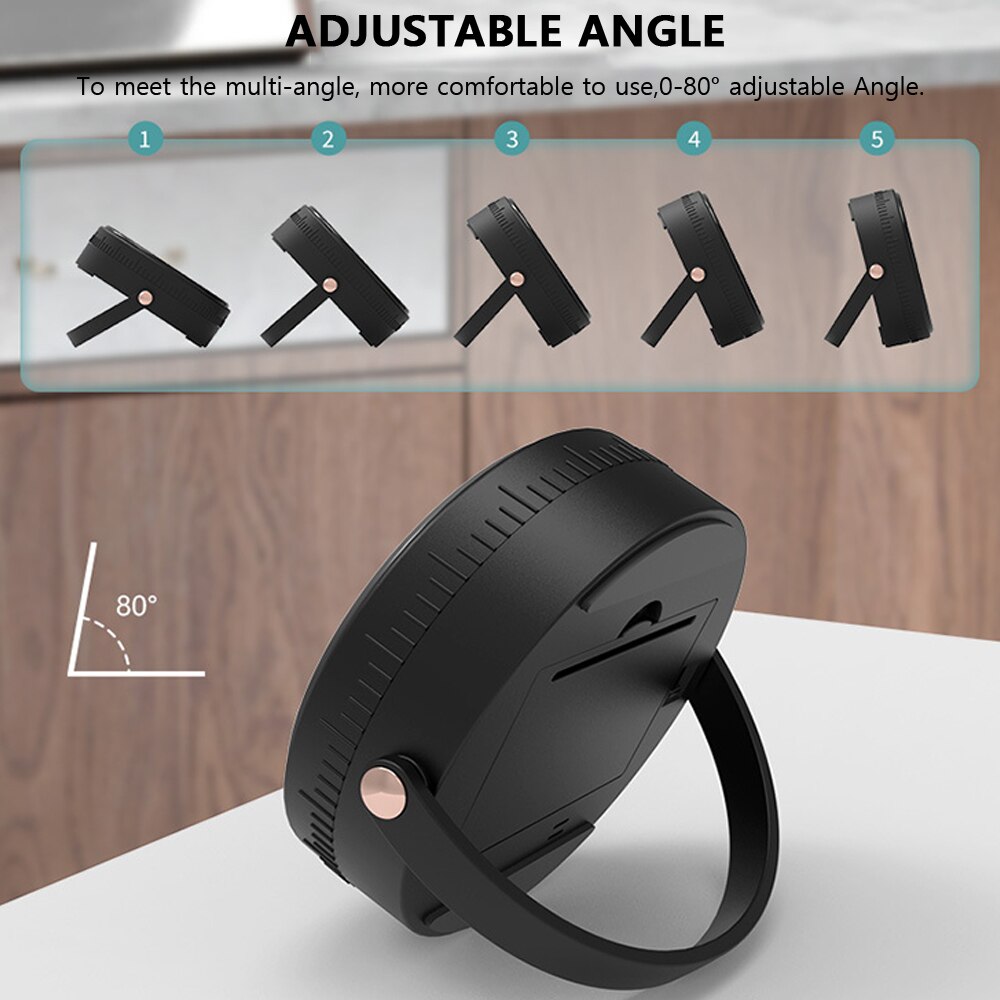 LED Magnetic Digital Timer Baking Stopwatch HD LED Battery Operated Electronic Meditation Countdown Alarm Volume Kitchen Gadget