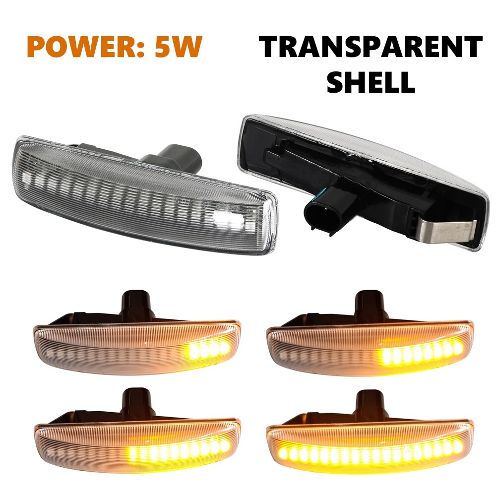 2 Stuks Led Richtingaanwijzer Dynamische Side Mark... – Grandado