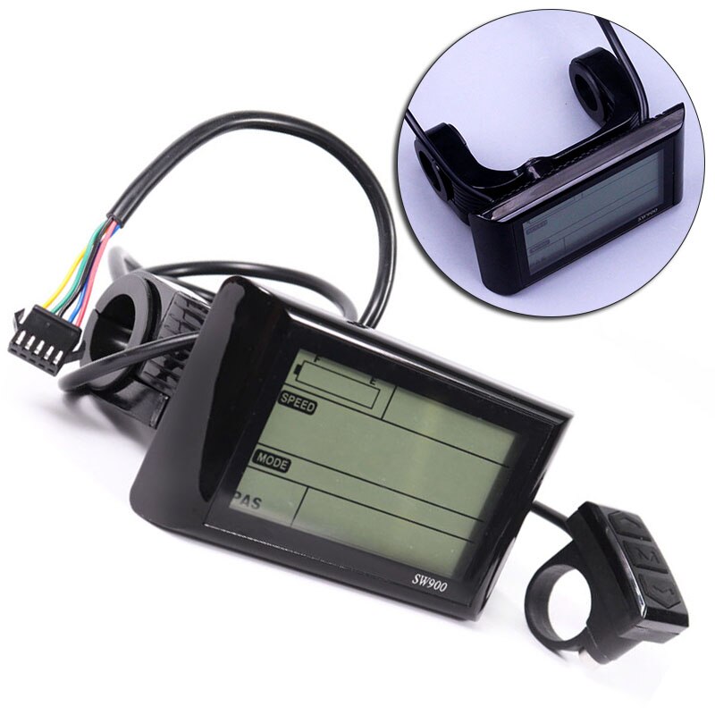 36/48V SW900 LCD Anzeige Tafel Meter Regler Für Elektrische Fahrrad E-Fahrrad Geschwindigkeit Kontrolle Anzeige