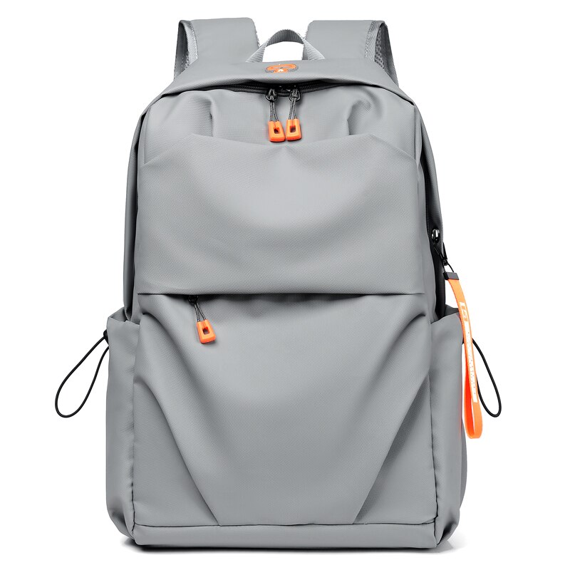 Mannen Rugzak Lichtgewicht Laptoptas Mannelijke Casual Usb Business Jeugd Reizen Backbag Tiener Outdoor Sport Tas Student Schooltas: GRAY