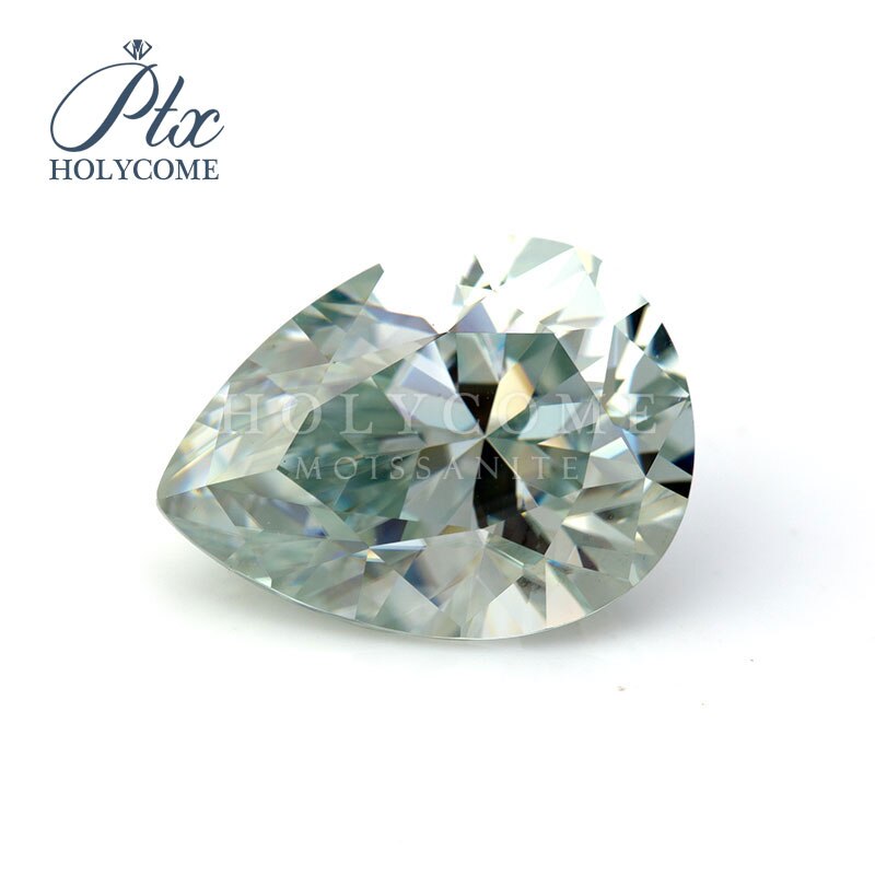 5x8mm gorąca sprzedaż VS1 zielona gruszka EX skaleczenie podawać próbnik diamentów Ⅱ luźny moissanit dostawca kamieni szlachetnych fabryka rozbić się sprzedaż certyfikat