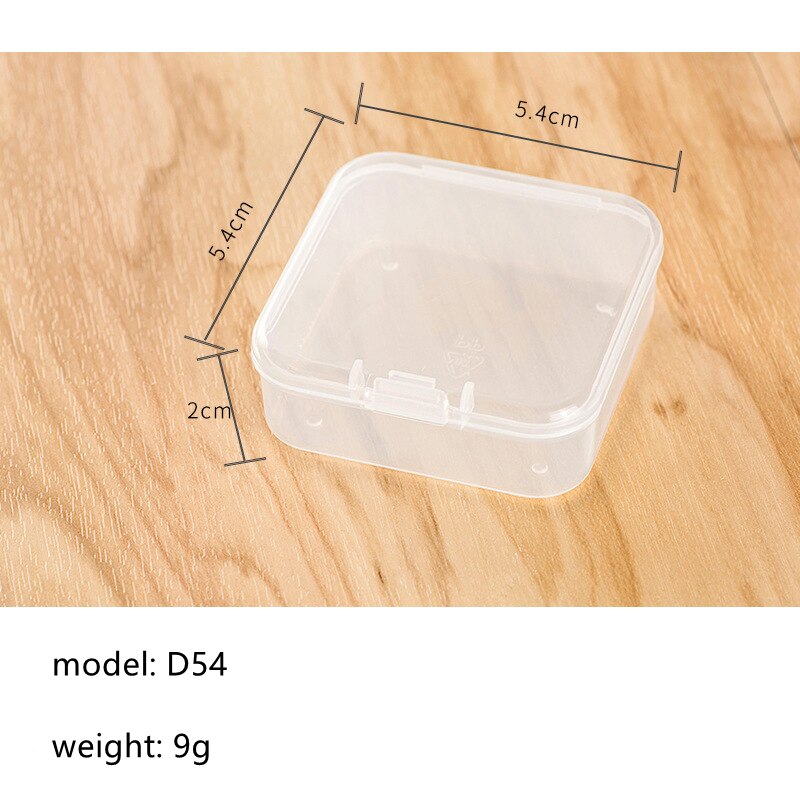 Storage Box Small Empty Box Plastic Storage Box PP Jewelry Earring Bead Screw Holder Case Display Organizer Container: D54