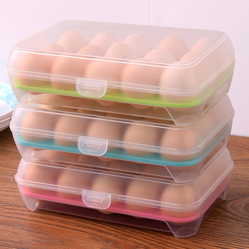 Schärfer Kunststoff Ei Container fallen Kühlschrank Frische Lagerung Boxs Küche Werkzeuge Tragbaren Wilden Picknick Ei Organizer