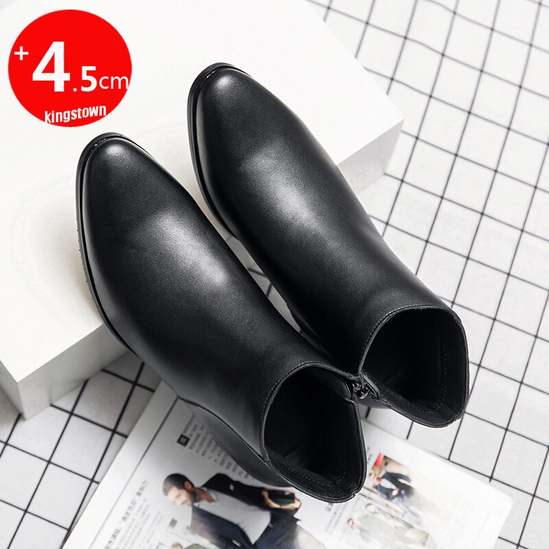 Chelsea Boots Men Wedding Dress Shoes Formal Man Ankle Business Winter Slip-on Zip Martin