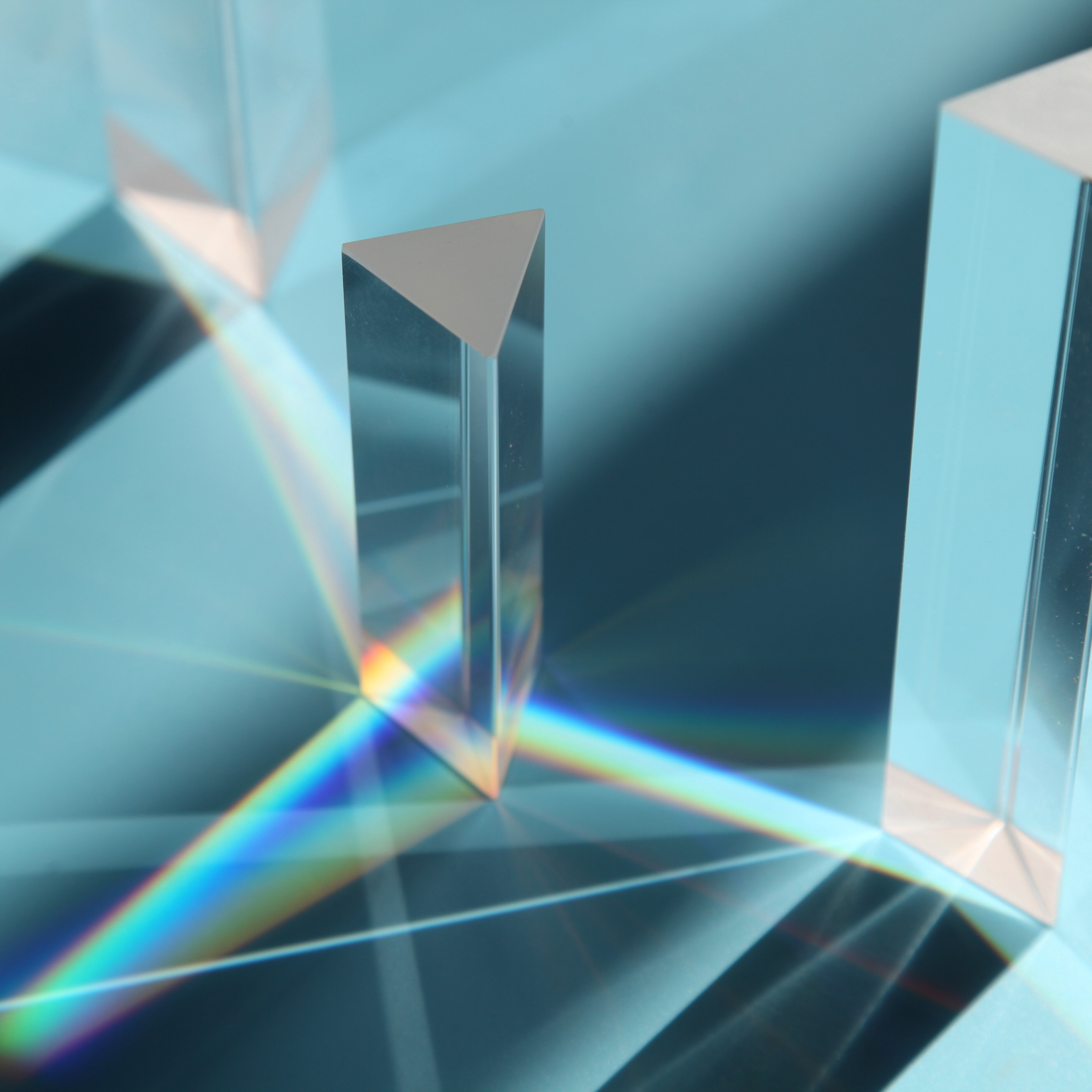 30X30X150MM Prisma Driehoekige Optische Glas Reflecterende Natuurkunde Onderwijs Onderwijs Lichtspectrum Prisma Regenboog Student Crystal