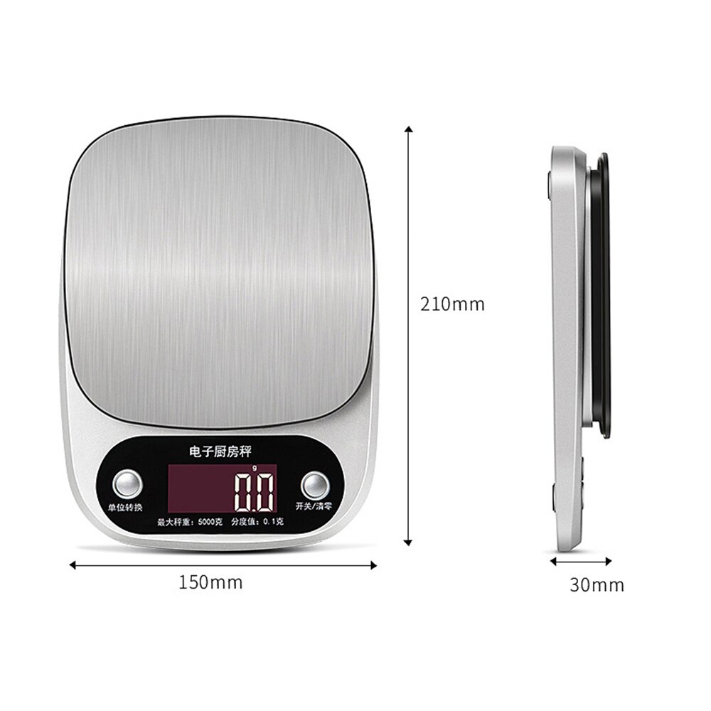 Stainless Steel Precision Electronic Kitchen Scale Balance Cuisine Food Scale 0.1/1 Grams Household Kitchen Tool Measuring Scale
