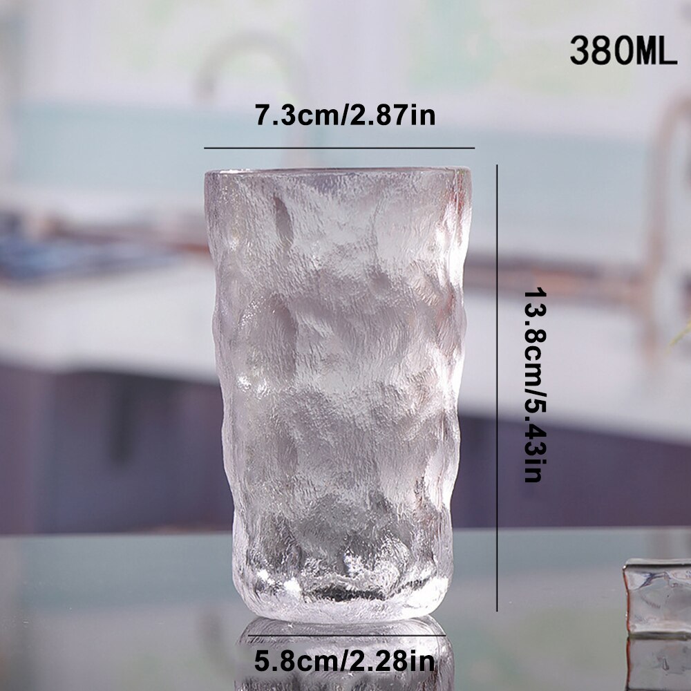 Nordic Heat-Resistant Glass Cup Frosted Coffee Cup Cocktail Wine Whiskey Glass Mug Transparent Milk Beer Cup Drinkware