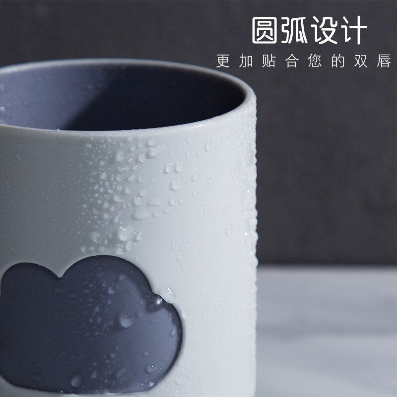 Taza de agua para dos cepillos de dientes, taza dental para el hogar, vaso de agua para beber, taza de agua para niños y amantes, 1 unidad