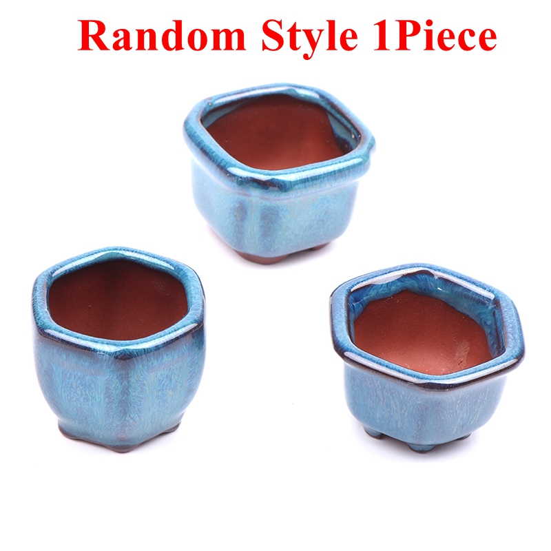 Mini Plant Pots Flower Pot With Holes Garden Chinese Style Bonsai Flowerpot Purple Sand Craft Plant Pot Planter Home Decoration: Default Title
