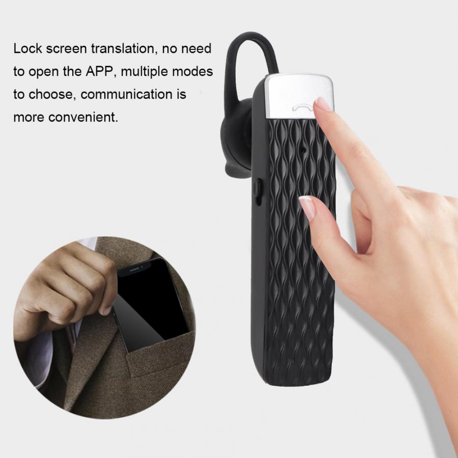 Écouteurs sans fil Bluetooth T2, outil de traduction vocale en temps réel, 33 langues, casque universel