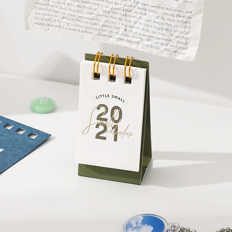 2021 ins stil personlighet dekoration arbete anteckning kalender mini skrivbord kalender diy bärbara skrivbord kalender schema schema