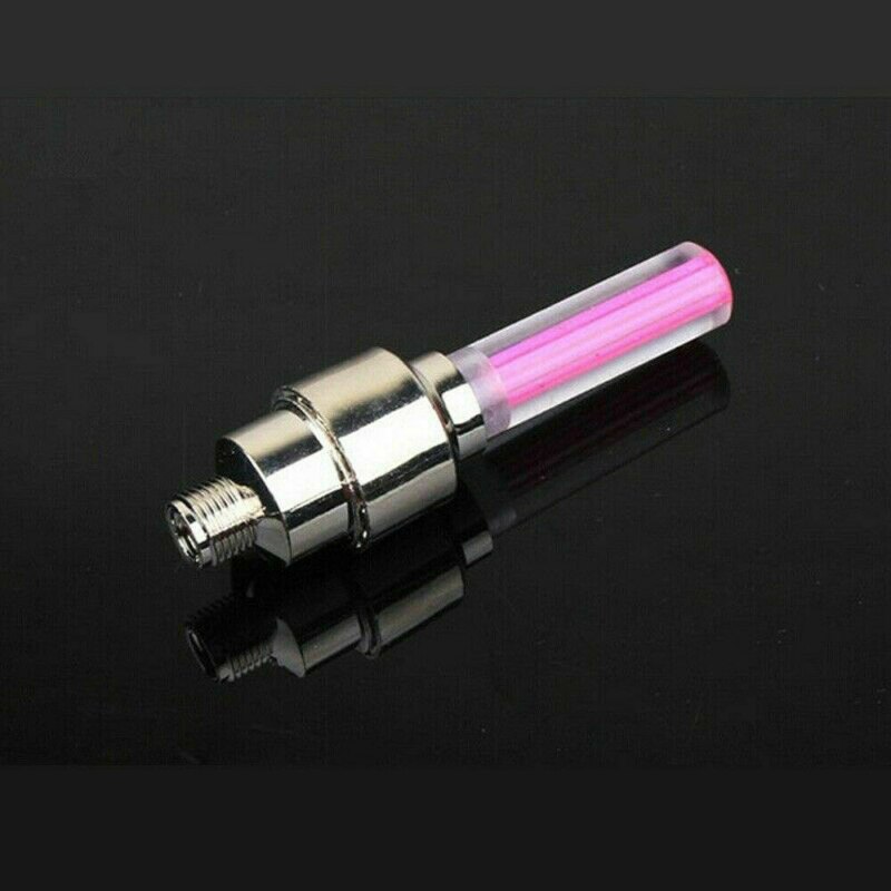 2Stck Neon- Ventil Kappe Farbe Reifen LED Licht Blinkt Licht Reifen Reifen Ventil Ventil Für Fahrrad Motorrad Reifen Reifen licht: 02