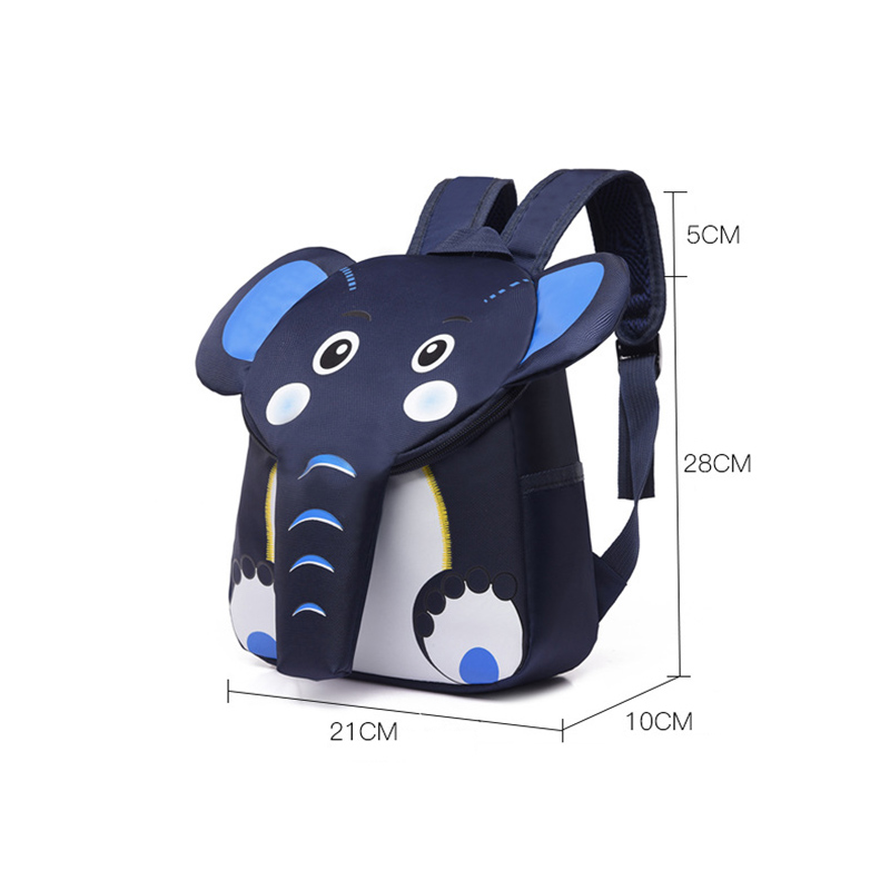 Subiu Sacos De Escola para Meninas Meninos Elefante Criativo 3D Projeto Animal Crianças Sacos de Crianças Mochila Mochila Escolar Dos Desenhos Animados Schoolbag