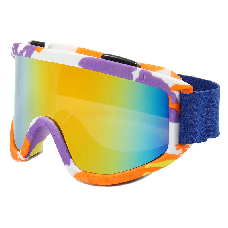 Sport UV400 Skiing Glasses Men Women Windproof Winter Ski Goggles Magnetic Snowmobile Eyewear Snow Sunglasses Oculos Lens Color: Color 1