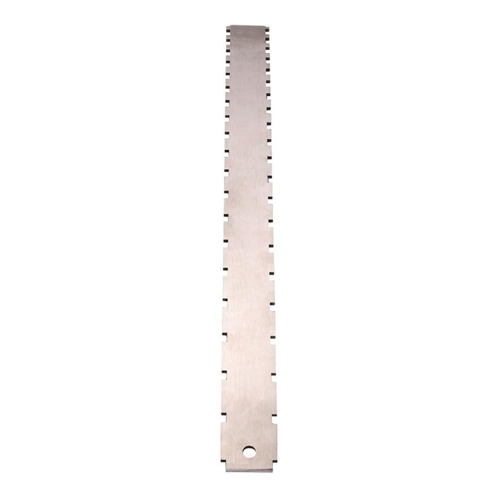 Guitar Neck Notched Straight Edge Luthiers Tool for Most Electric Guitars for Gibson Fretboard and Frets Stainless Steel: Default Title