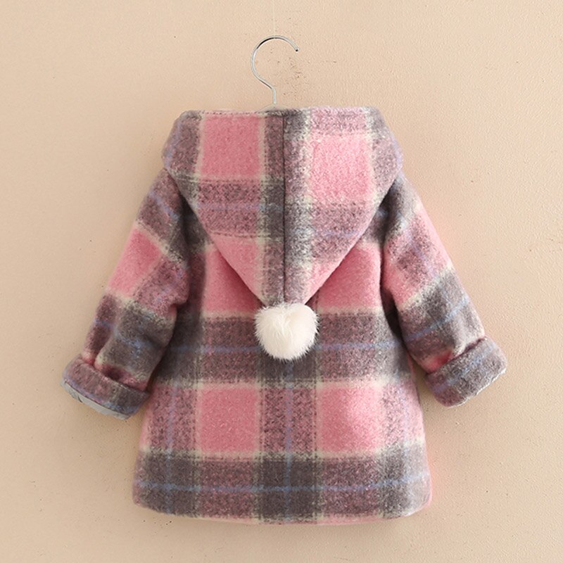 Stijl Meisjes Herfst En Winter Uitloper Jas Kid 'S Winter Warme Jas Kinderen Dikker Kleding QL3