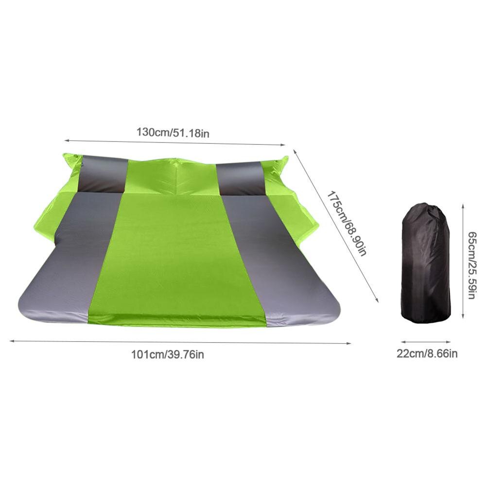 Auto Aufblasbare Bett SUV Auto Matratze Hinten Reihe Auto Reise Schlafen Pad aus-Straße Luft Bett Camping matt Luft matratze Auto Zubehör: Grün