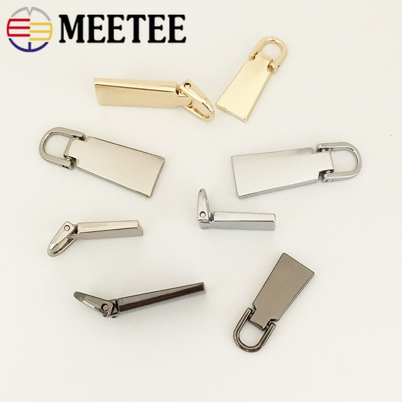 Tiradores de cremallera de Metal, kit de reparación de cabeza, tirador de cremallera, accesorios de costura DIY, 3 #5 #, 10 Uds.